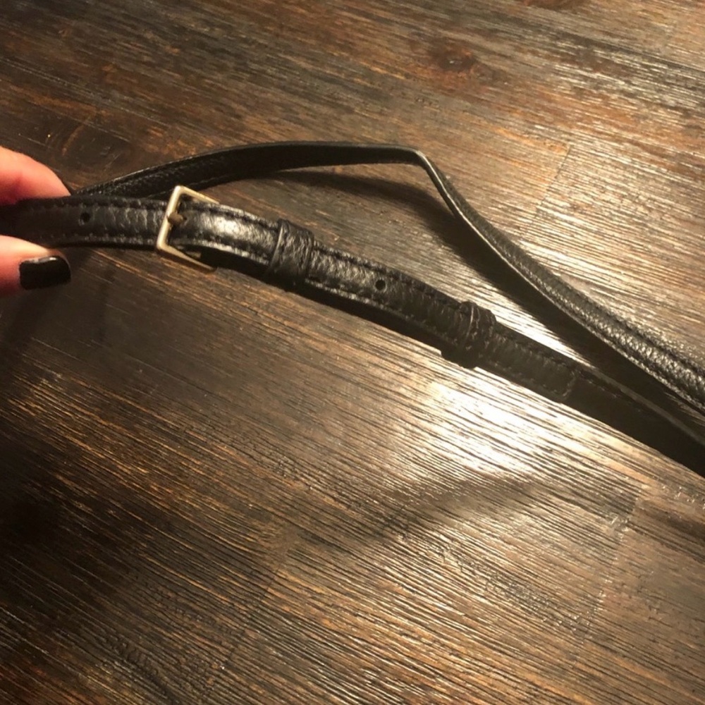 kate spade Cream and Blue Leather Fold-Over Crossbody - Picture 6 of 10